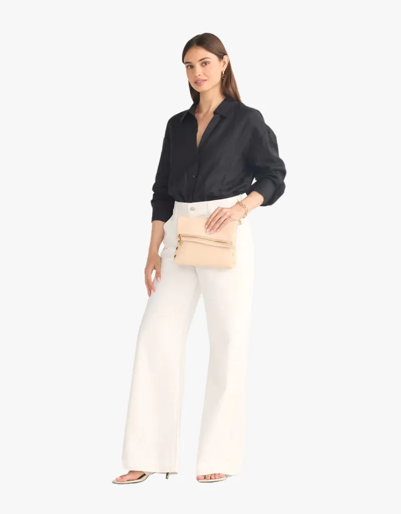 Hammitt VIP Medium Crossbody Clutch in Superbloom Pink & Gold