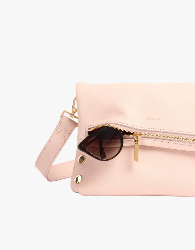Hammitt VIP Medium Crossbody Clutch in Superbloom Pink & Gold