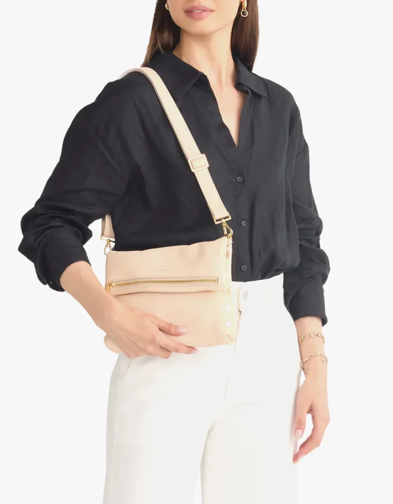 Hammitt VIP Medium Crossbody Clutch in Superbloom Pink & Gold