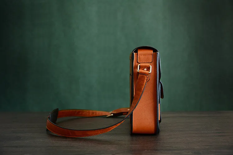 Handcrafted Genuine Leather Messenger Bag, Shoulder Bag, Men Bag D003