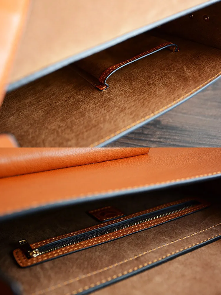 Handcrafted Genuine Leather Messenger Bag, Shoulder Bag, Men Bag D003