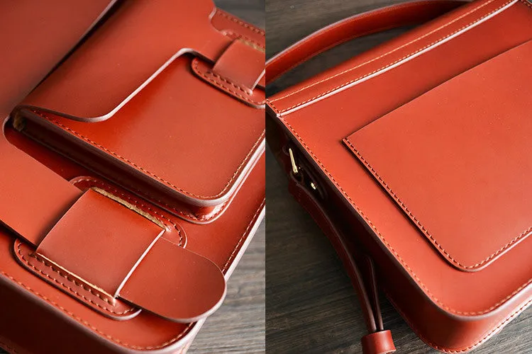 Handcrafted Genuine Leather Messenger Bag, Shoulder Bag, Men Bag D003