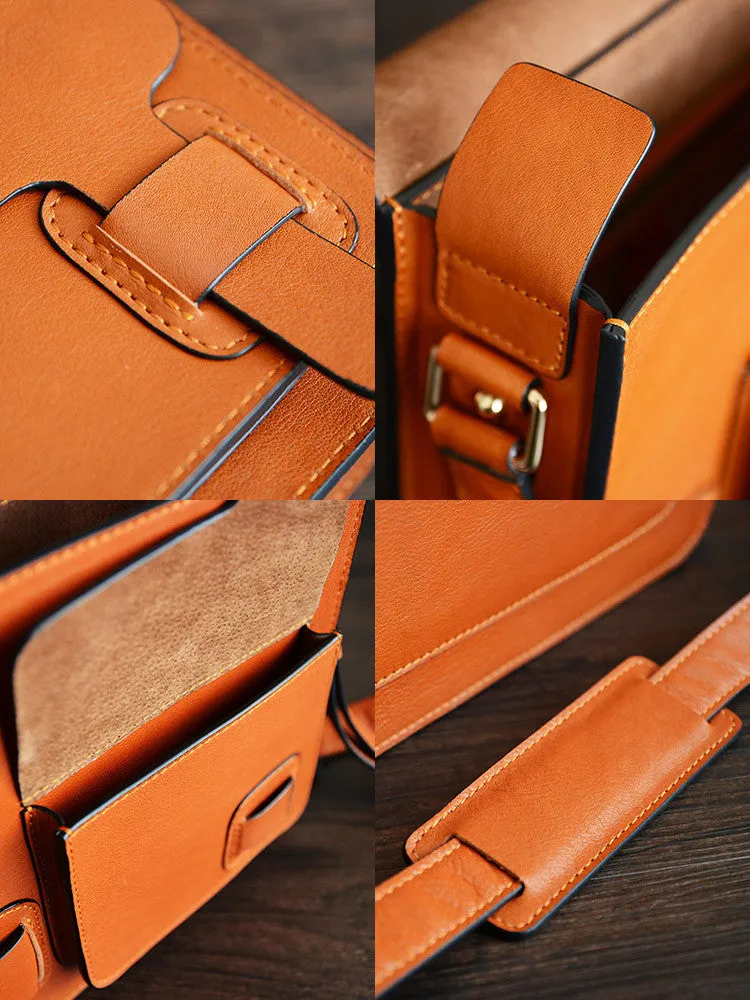 Handcrafted Genuine Leather Messenger Bag, Shoulder Bag, Men Bag D003