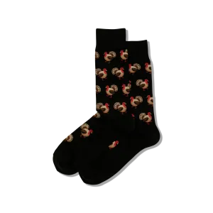 HOTSOX Men's Turkeys Crew Socks