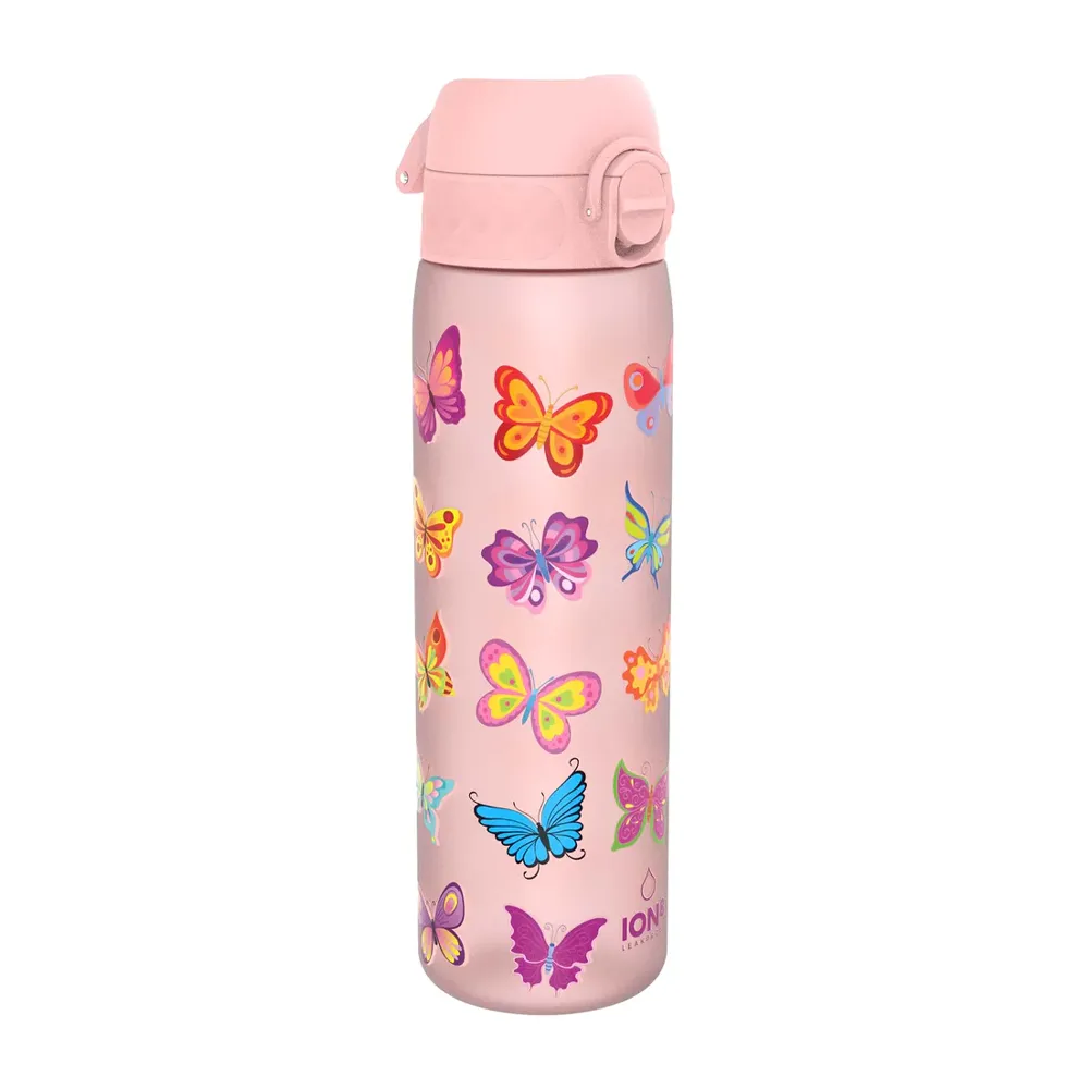Ion8 Slim 600ml BPA Free, Water Bottle - Butterfly