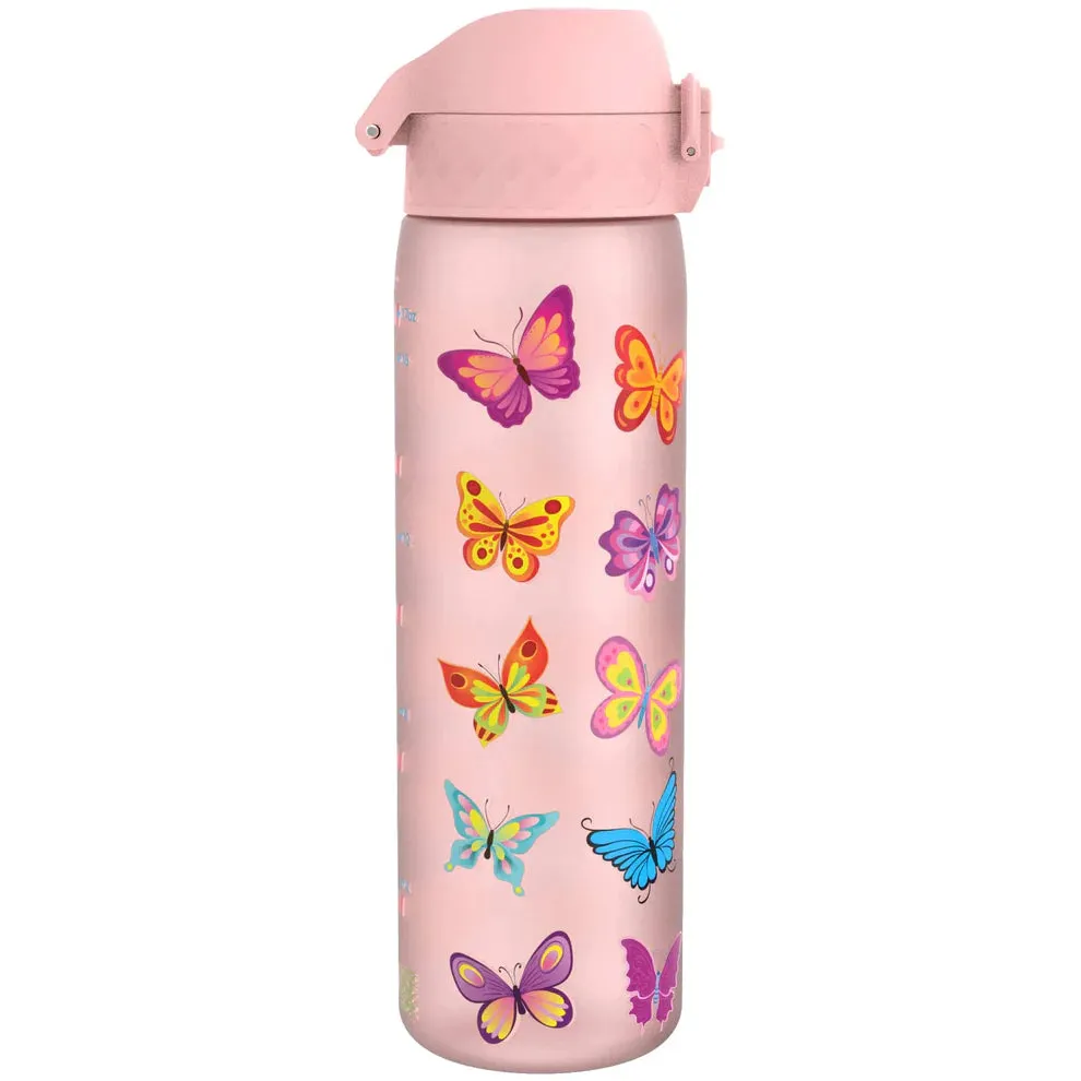 Ion8 Slim 600ml BPA Free, Water Bottle - Butterfly