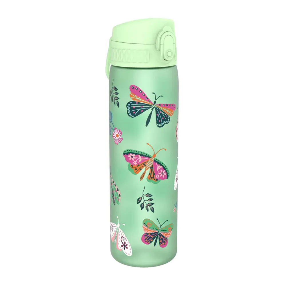 Ion8 Slim 600ml BPA Free, Water Bottle - Wild Butterfly