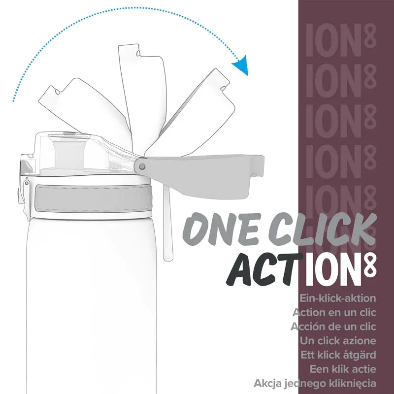 Ion8 Slim 600ml BPA Free, Water Bottle - Wild Butterfly