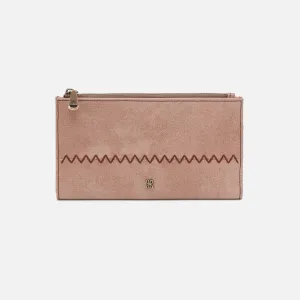 Jill Large Bifold Wallet In Buffed Leather - Hazel