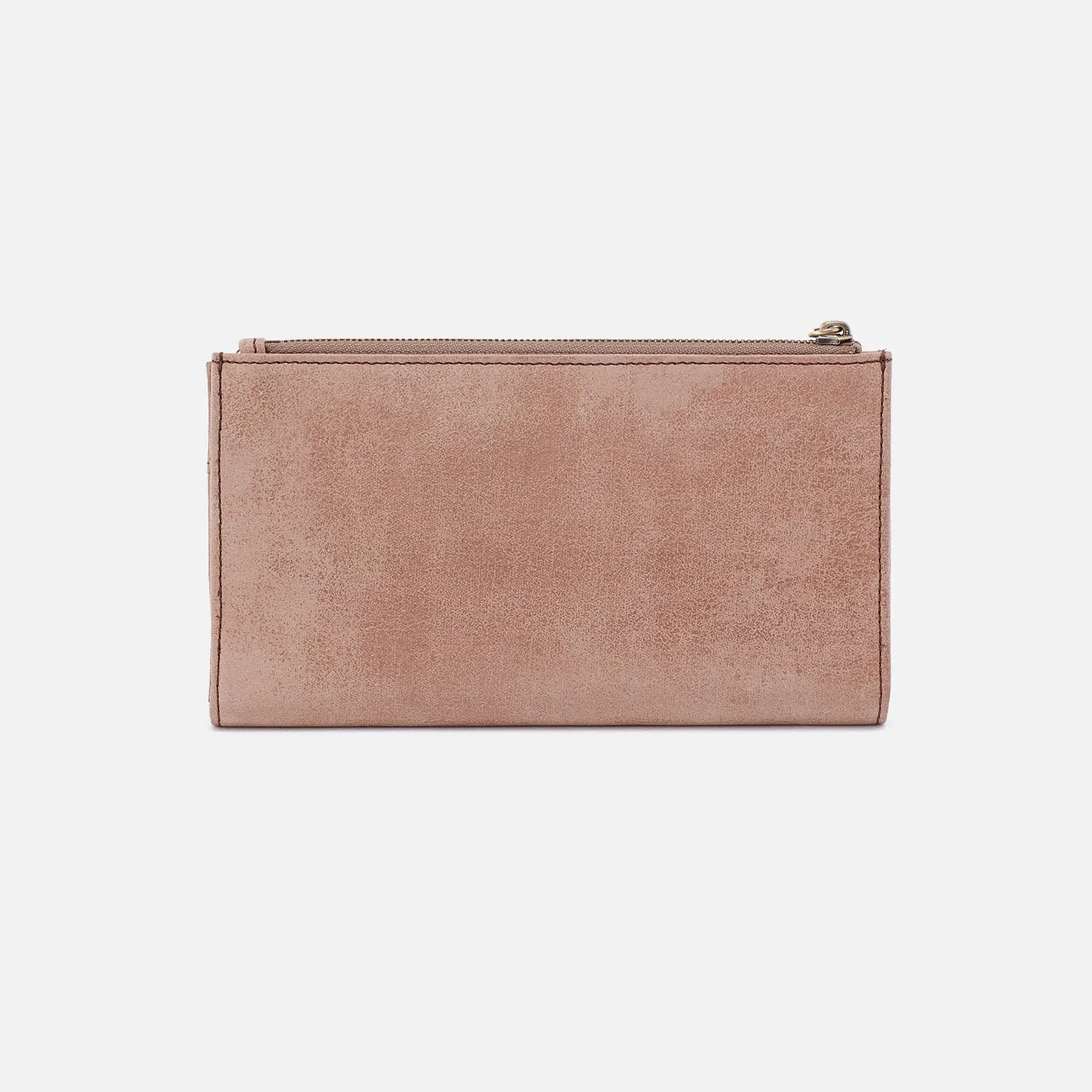 Jill Large Bifold Wallet In Buffed Leather - Hazel
