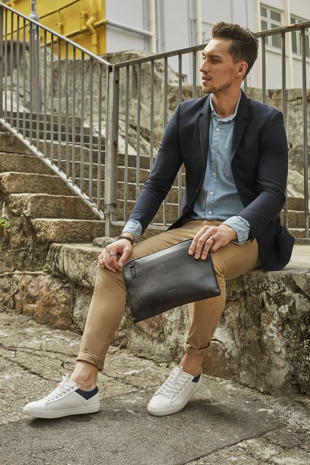 JUNE&RIGA JUDE B. Genuine Leather Bag