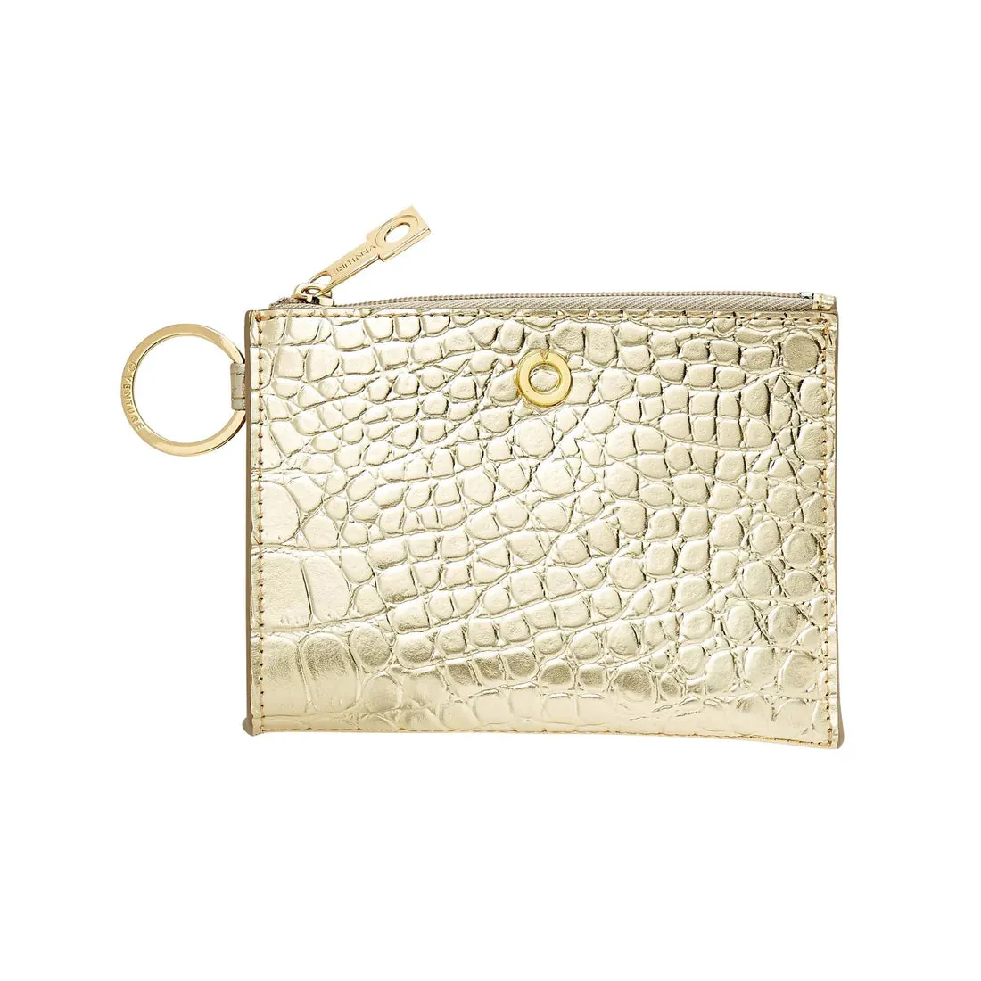 Keychain wallet-leather card holder