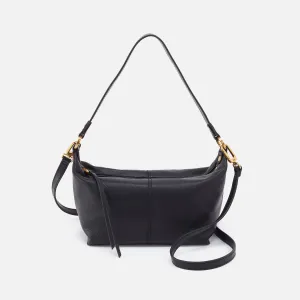 Laguna Crossbody In Pebbled Leather - Black