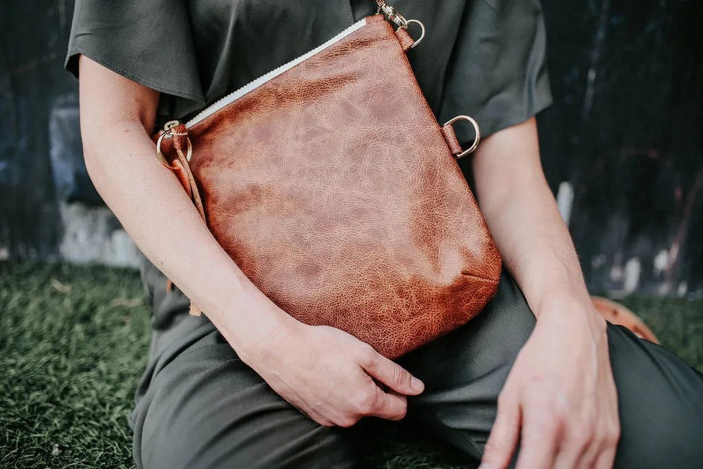 Large Foldover Satchel ~ Whiskey Outlaw