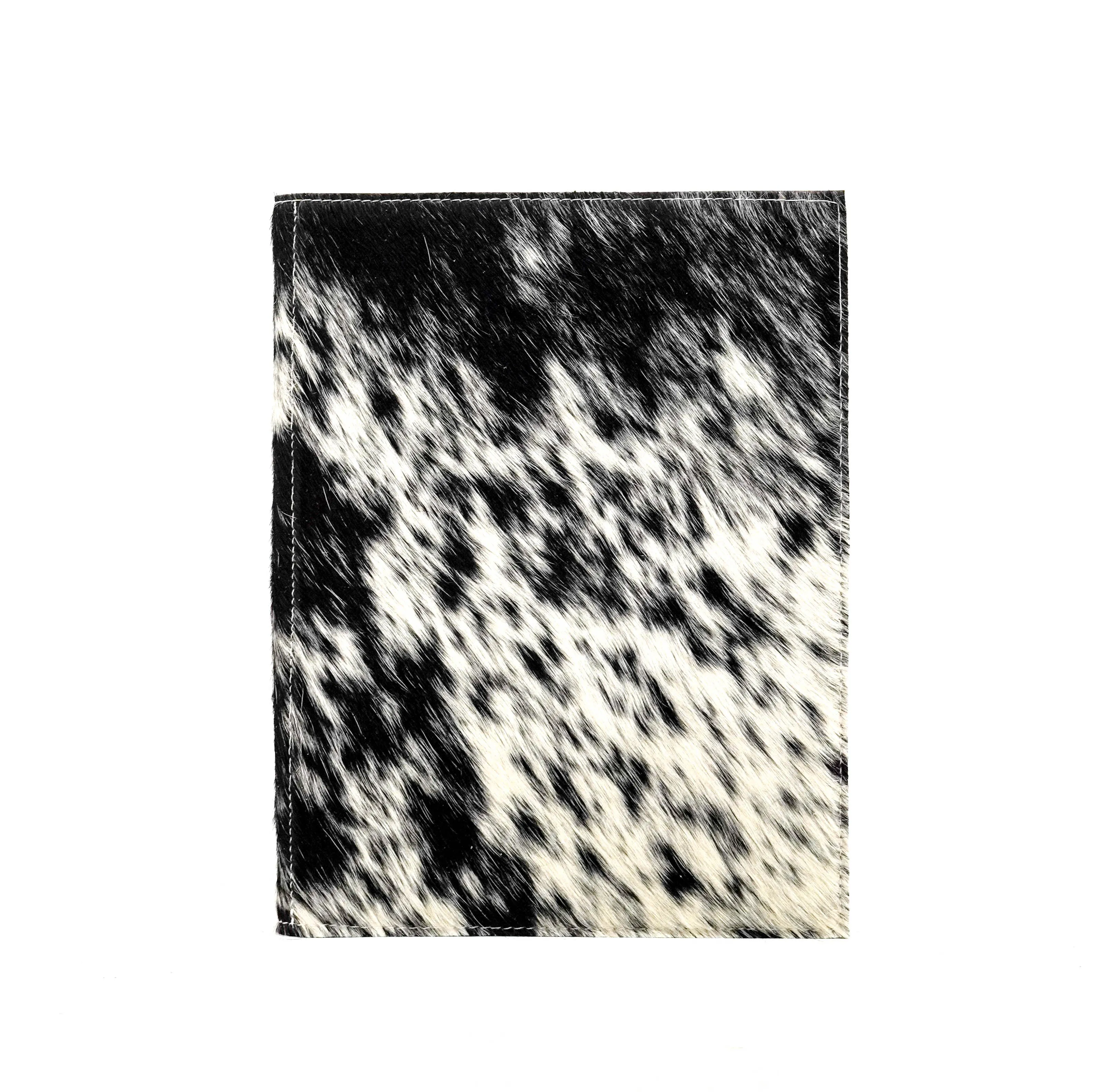Large Notepad Cover - Black & White w/ No Embossed