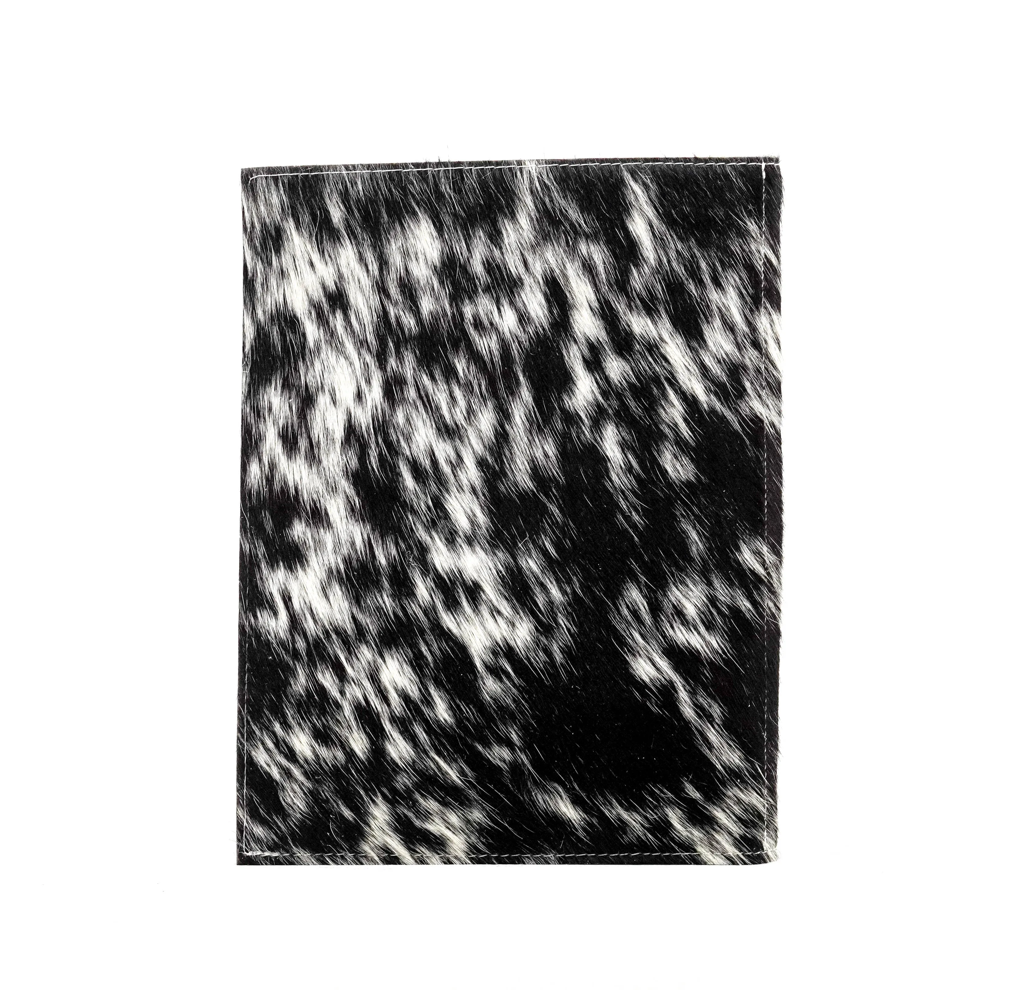 Large Notepad Cover - Black & White w/ No Embossed