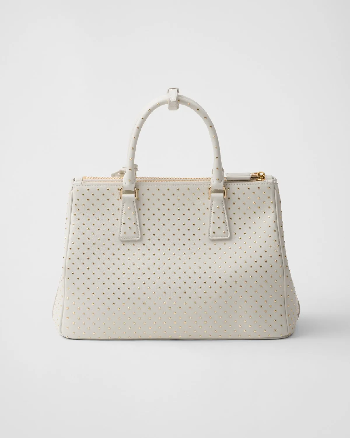 Large Prada Galleria Studded Leather Bag