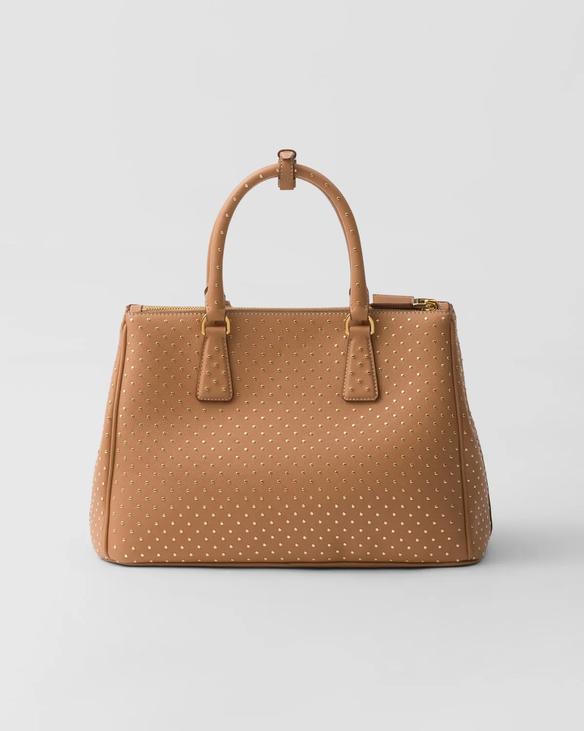 Large Prada Galleria Studded Leather Bag