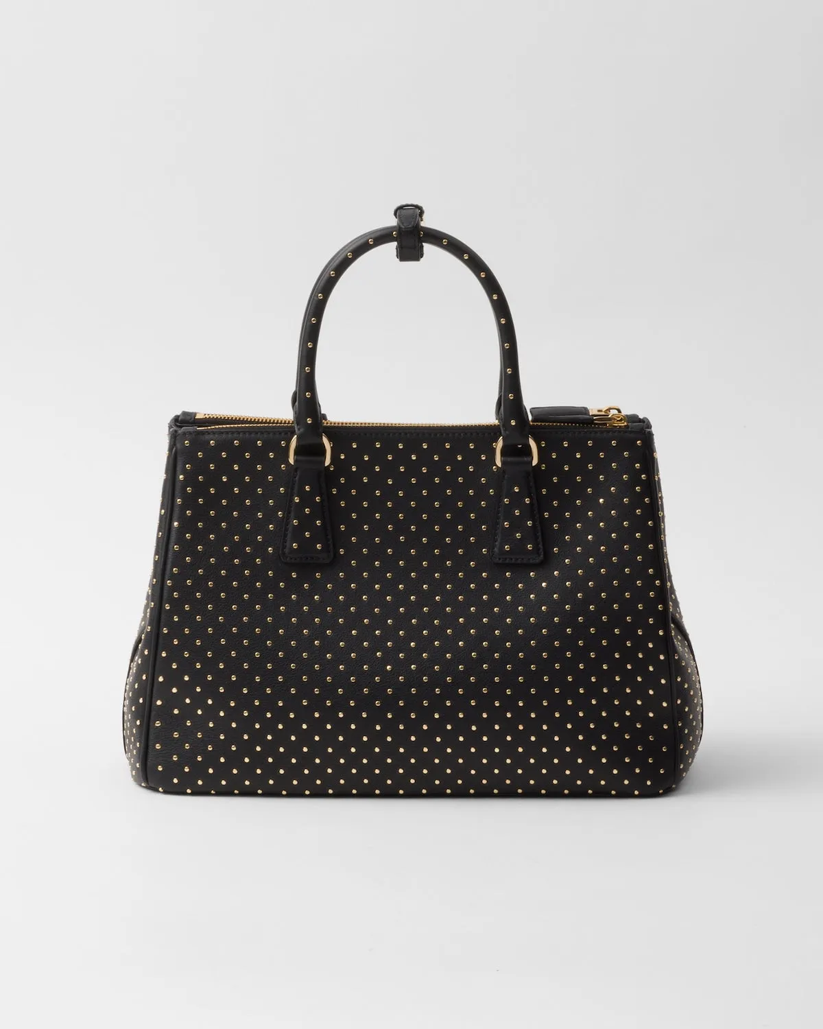 Large Prada Galleria Studded Leather Bag