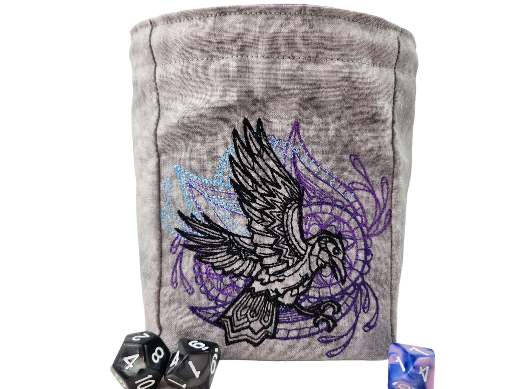 Large Raven Dice Bag