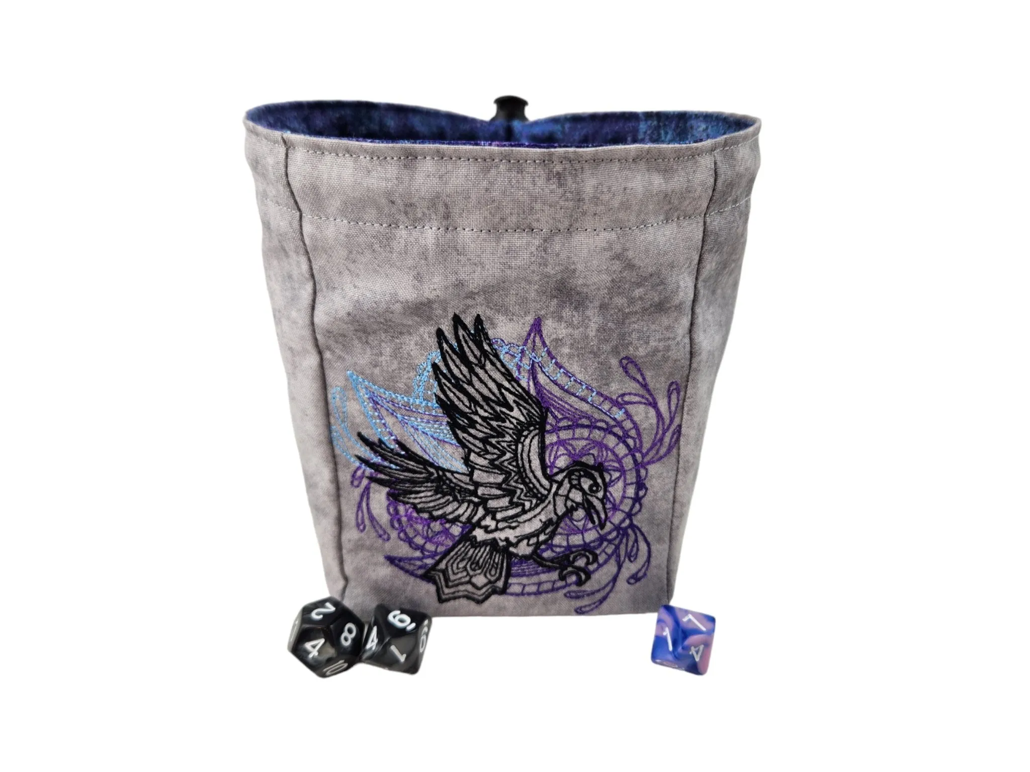 Large Raven Dice Bag