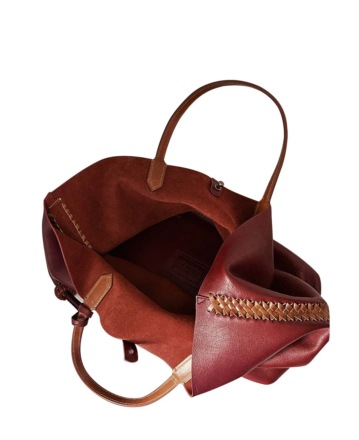 Large Tote Burgundy / Maroon Lidia Leather Bag