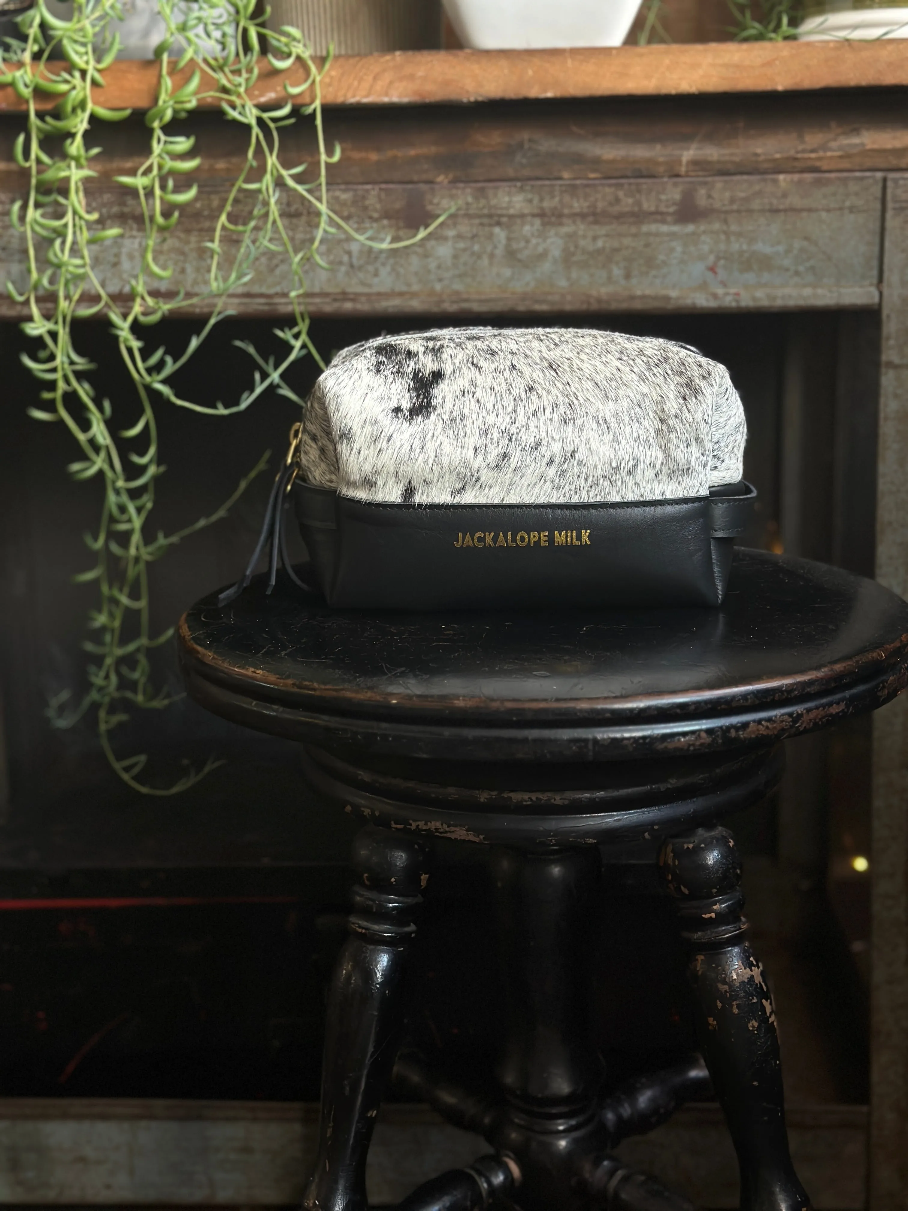 Leather & Hide Dopp Kit |  Jackalope Milk