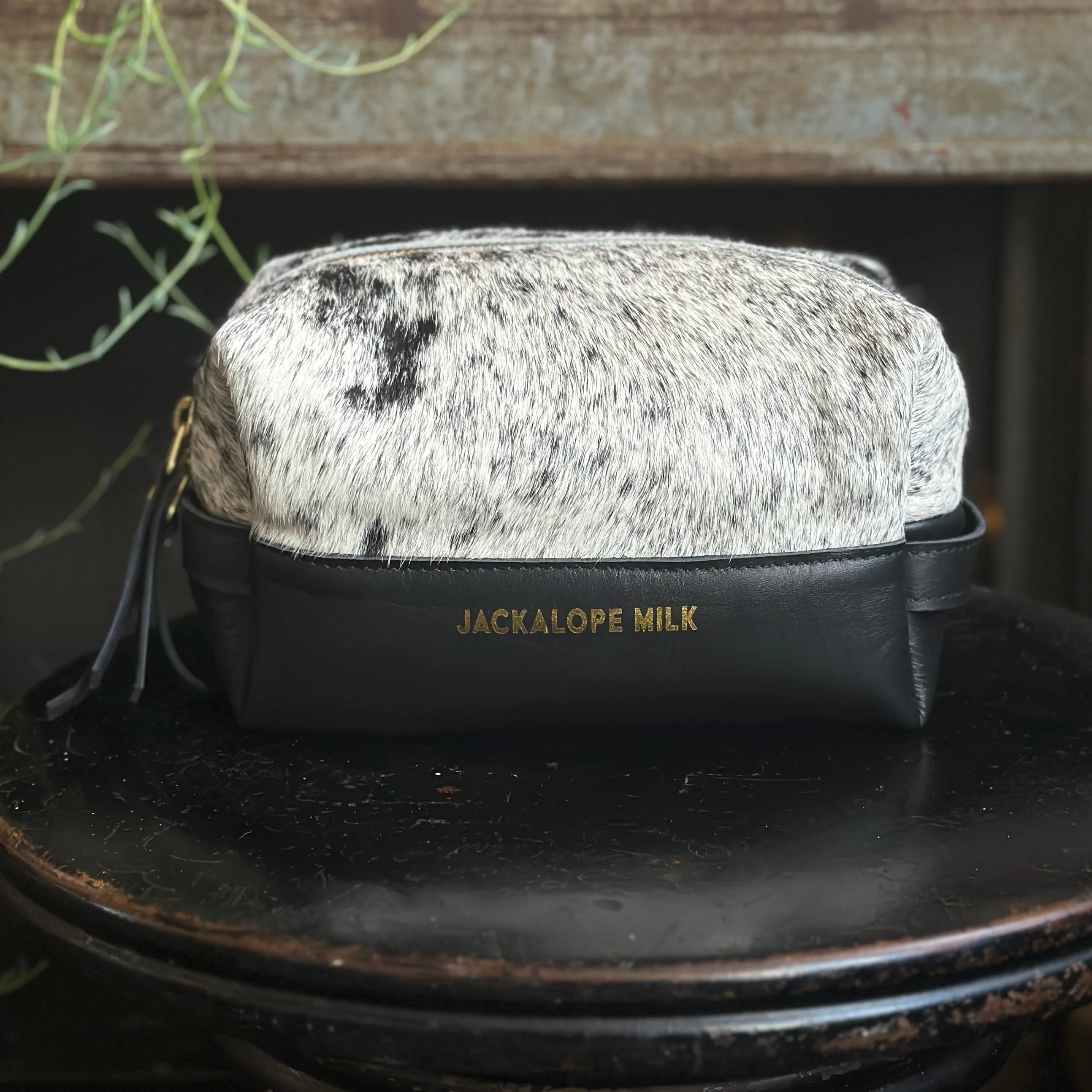 Leather & Hide Dopp Kit |  Jackalope Milk