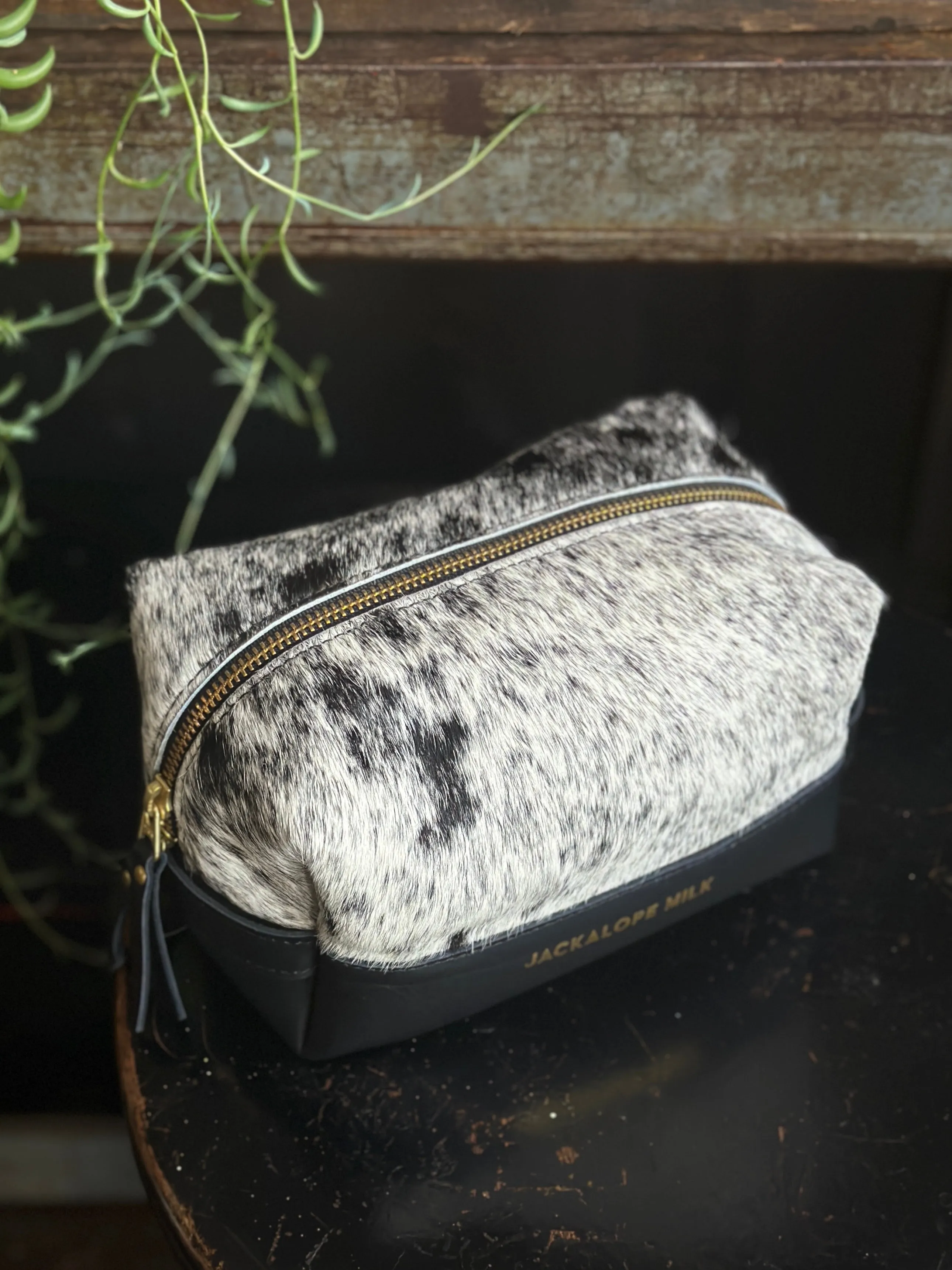 Leather & Hide Dopp Kit |  Jackalope Milk