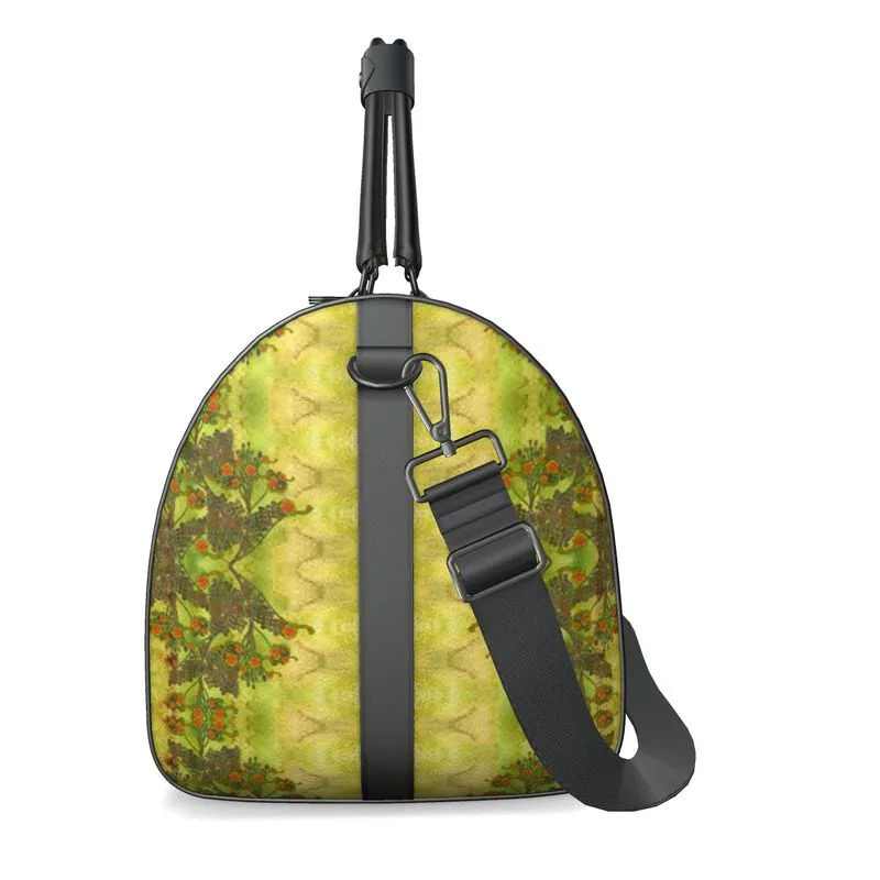Leather Duffel Bag (WindSong Flower) RJSTH@Fabric #2 RJSTHS2021 RJS
