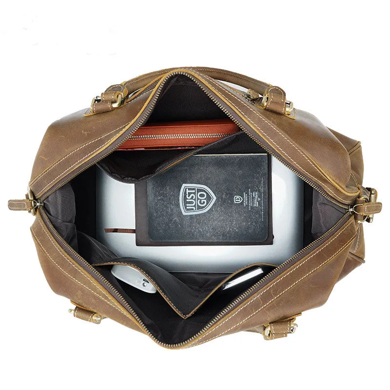 Leather Duffle Bag, Leather Weekender, Gym Bag, Vacation Duffel Bag, Travel Bag, Overnight Bag, Leather Holdall for Gift