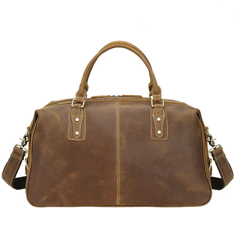 Leather Duffle Bag, Leather Weekender, Gym Bag, Vacation Duffel Bag, Travel Bag, Overnight Bag, Leather Holdall for Gift