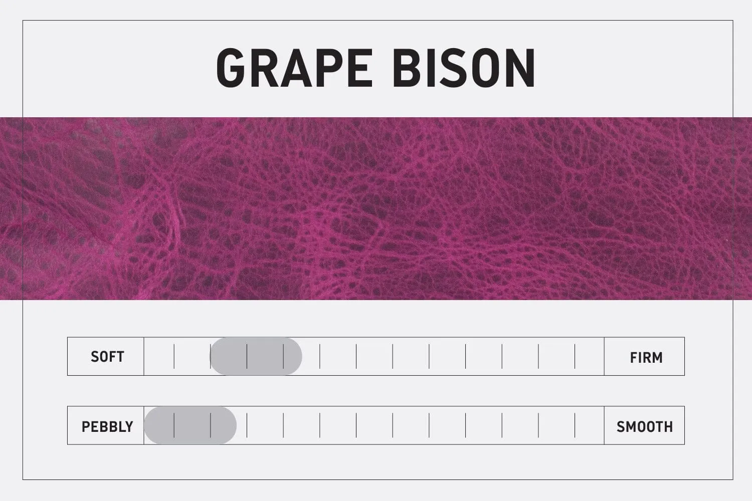 LEATHER FANNY PACK / LEATHER WAIST BAG - DELUXE - GRAPE BISON