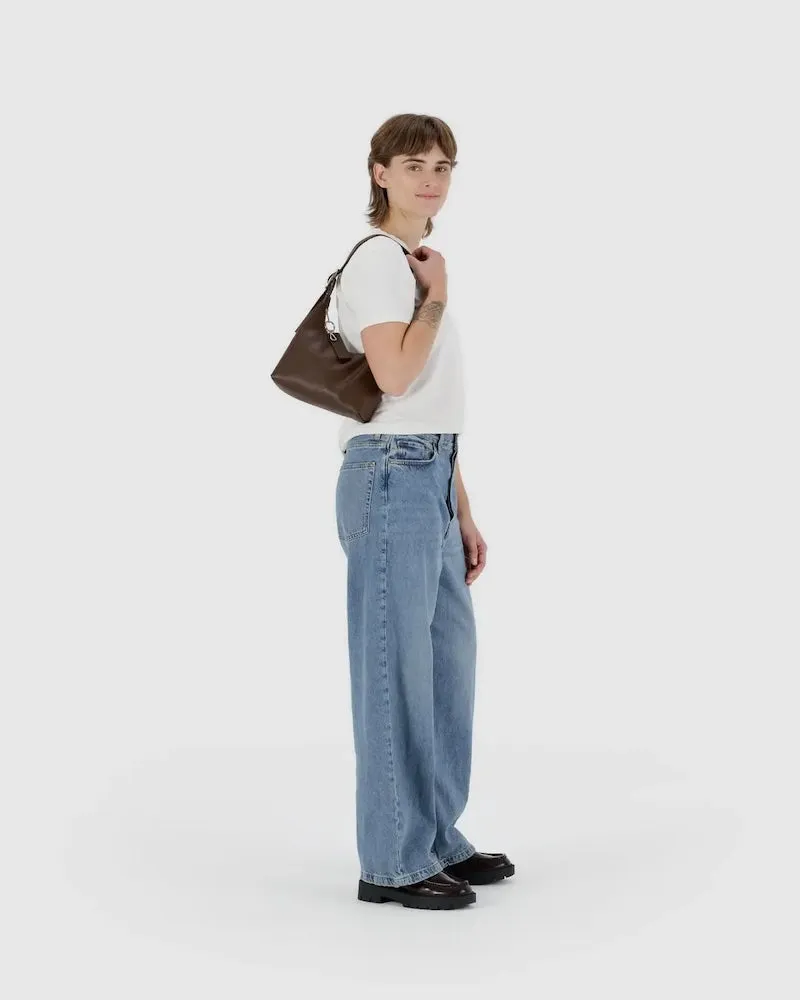 Leather Mini Brown Shoulder Bag