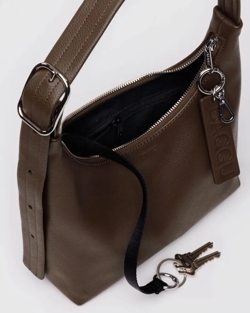 Leather Mini Brown Shoulder Bag