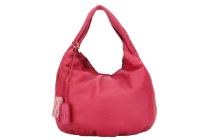 LOEWE TOTE BAG (010190) LARGE PINK LEATHER GOLD HARDWARE WITH DUST COVER