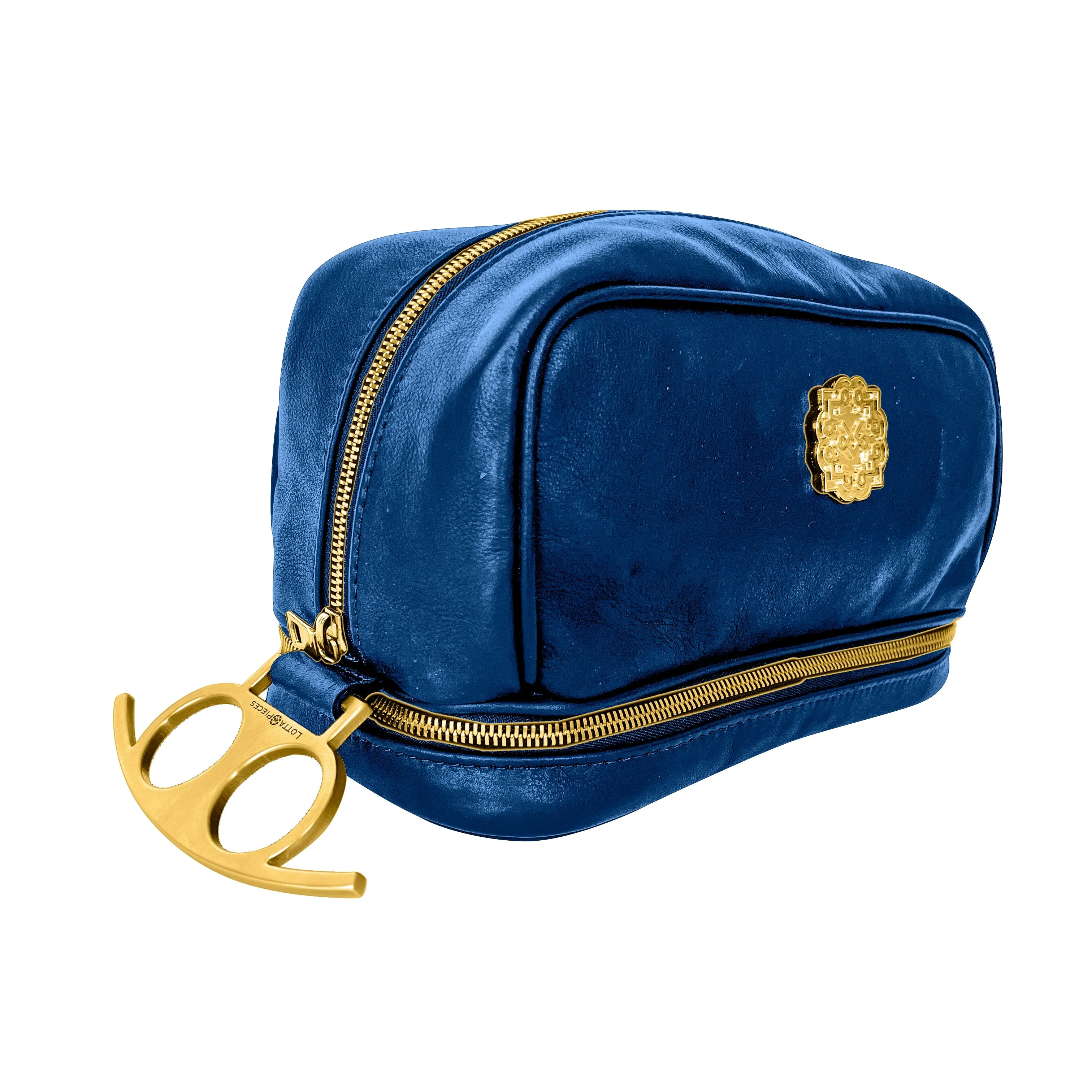 Lotta Pieces | 007 Leather Toiletry Bag With Hidden Compartments