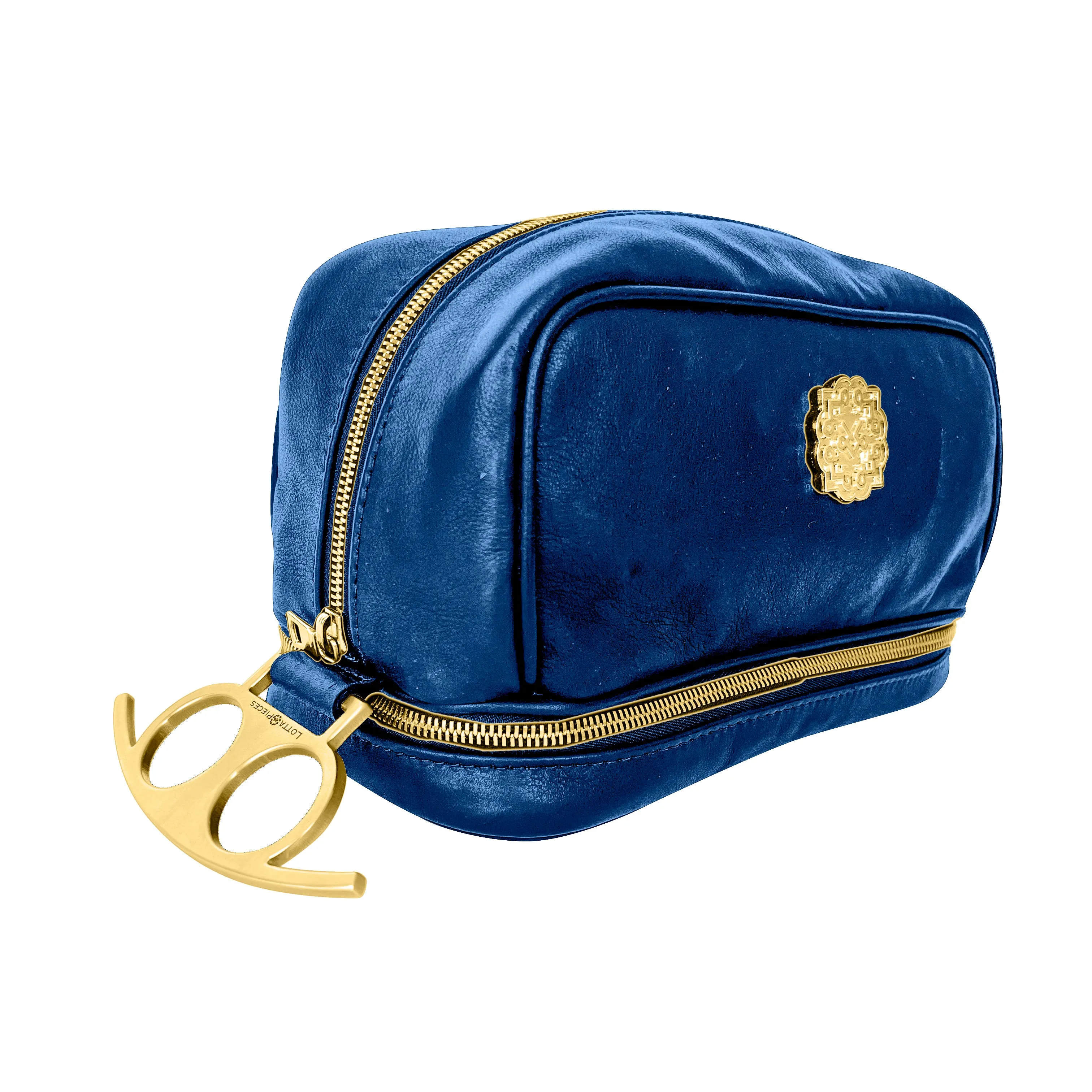 Lotta Pieces | 007 Leather Toiletry Bag With Hidden Compartments