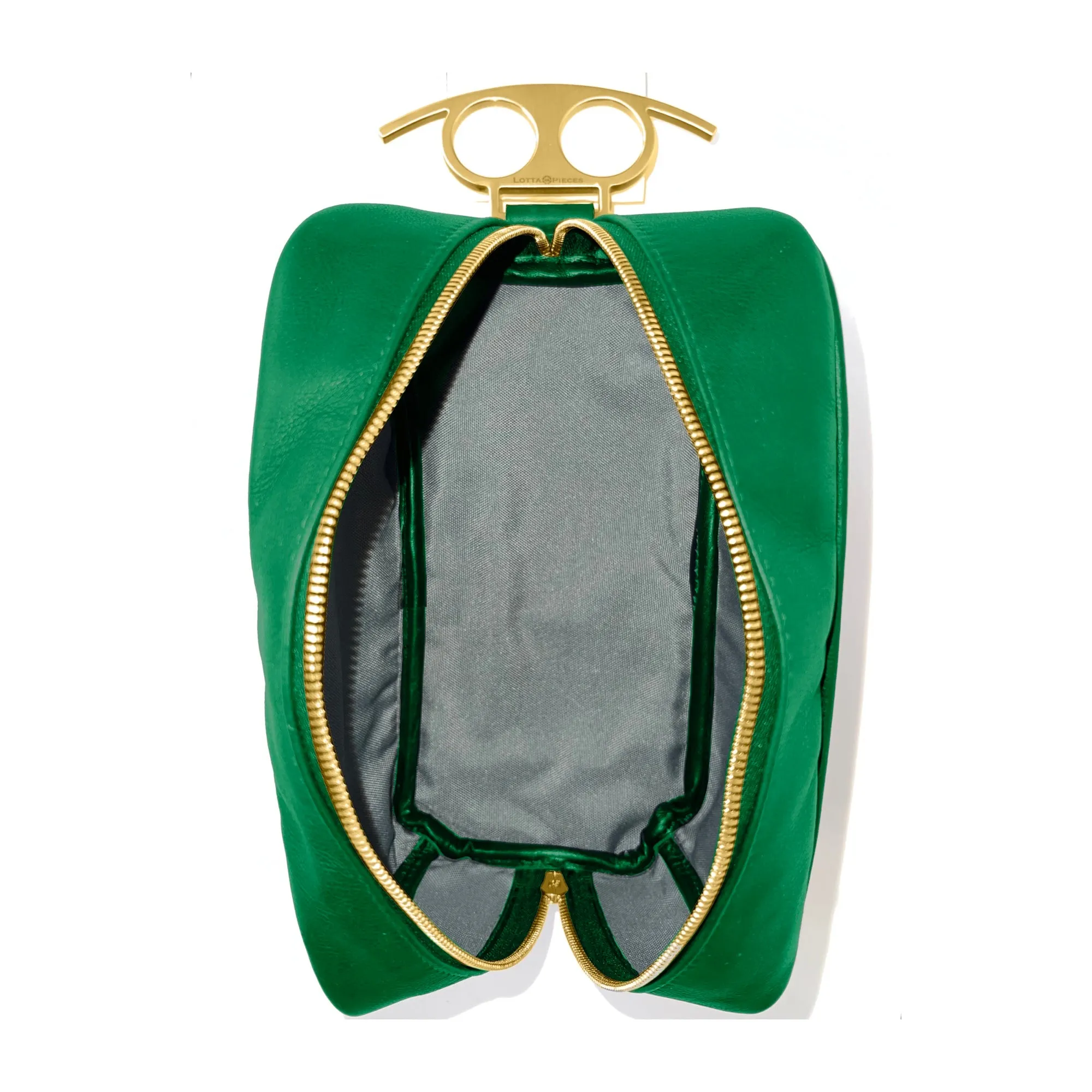 Lotta Pieces | 007 Leather Toiletry Bag With Hidden Compartments