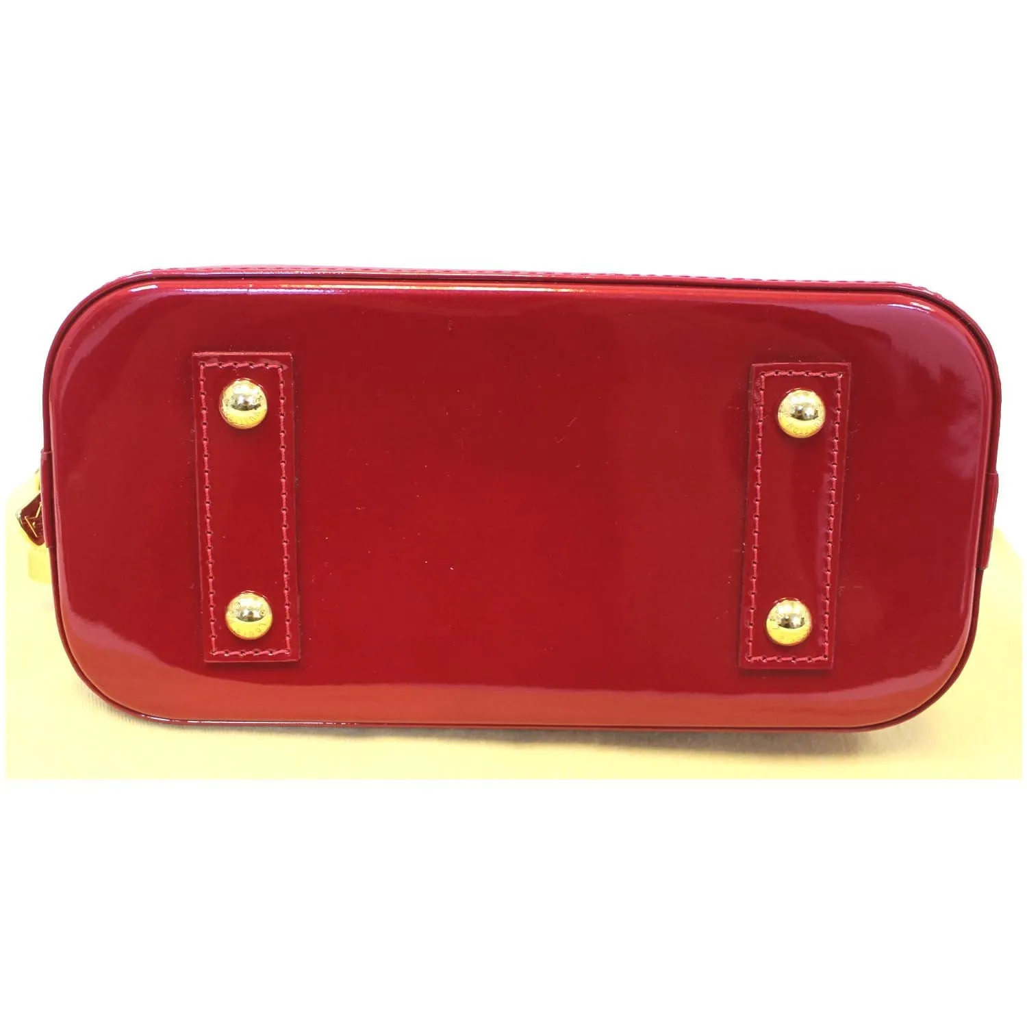 LOUIS VUITTON Alma BB Vernis Leather Satchel Crossbody Bag