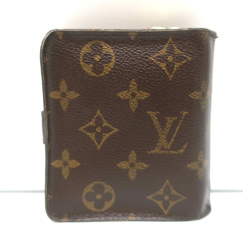 Louis Vuitton Compact Zip Wallet Brown Monogram Canvas