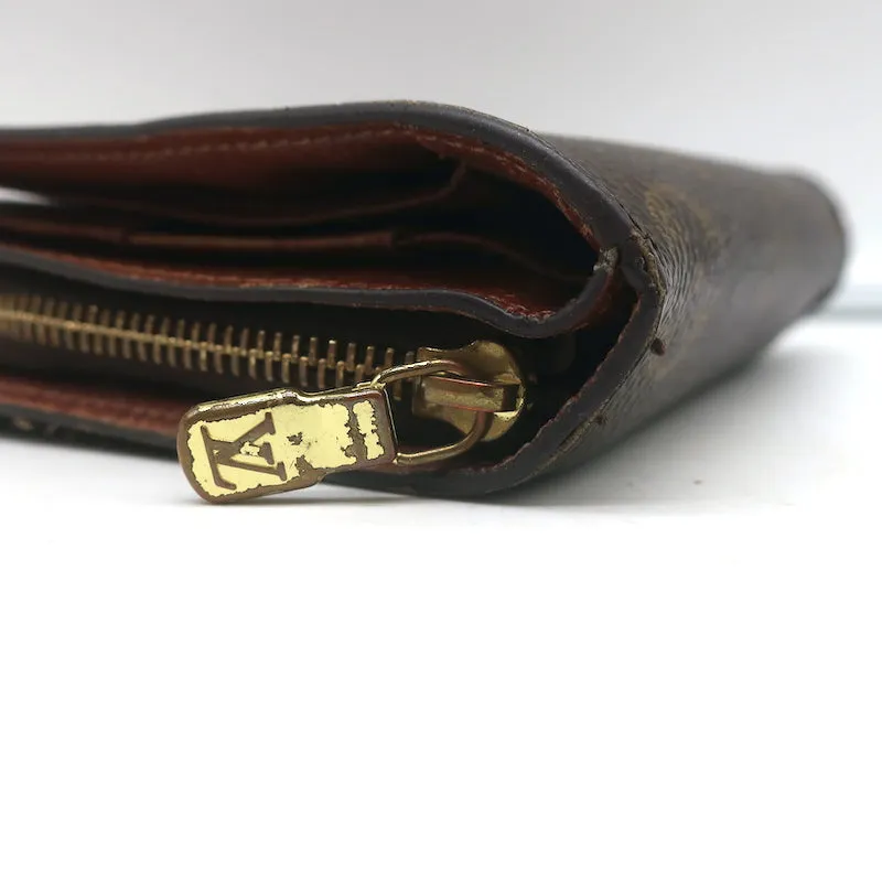 Louis Vuitton Compact Zip Wallet Brown Monogram Canvas