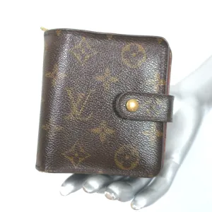 Louis Vuitton Compact Zip Wallet Brown Monogram Canvas