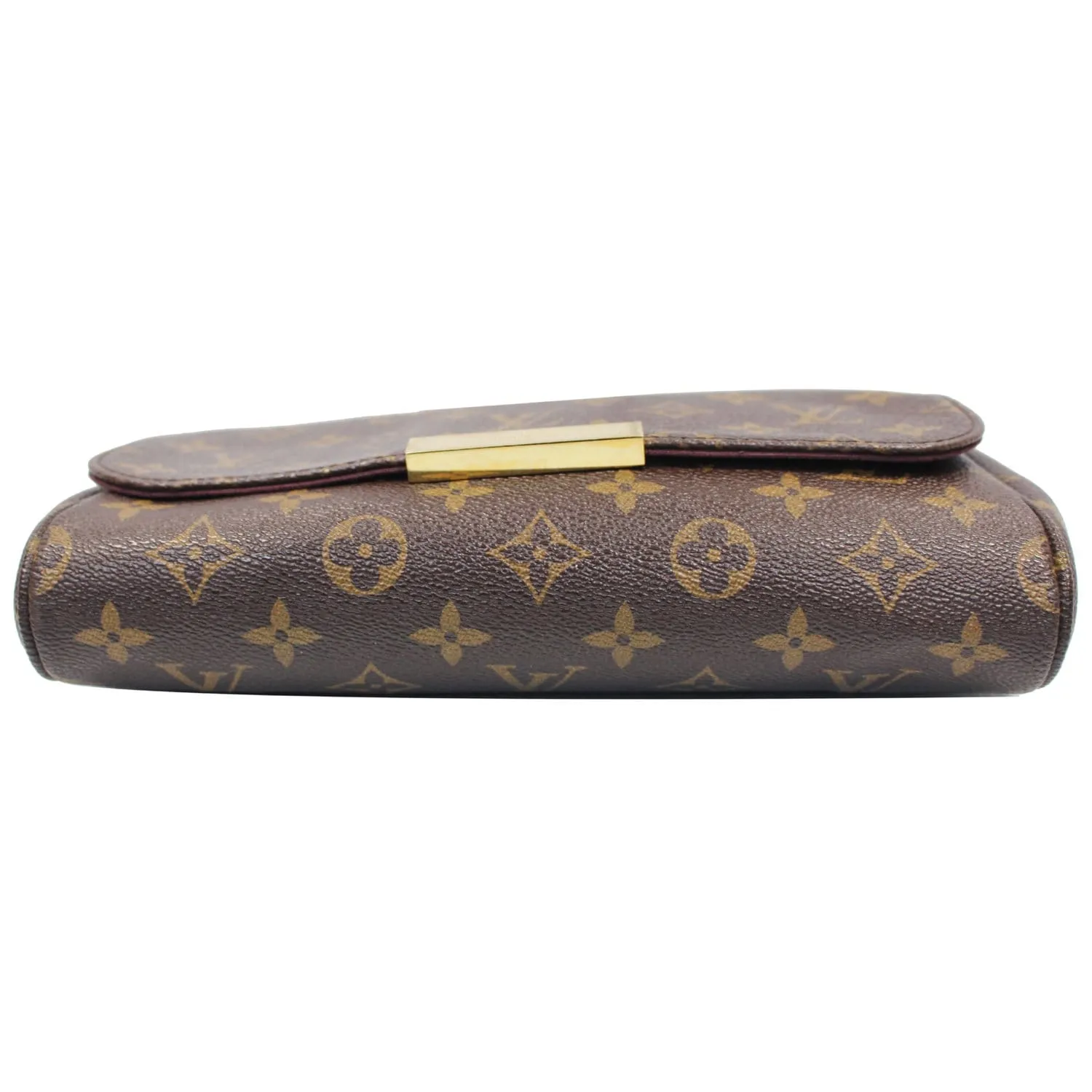 LOUIS VUITTON Favorite MM Monogram Canvas Crossbody Bag Brown