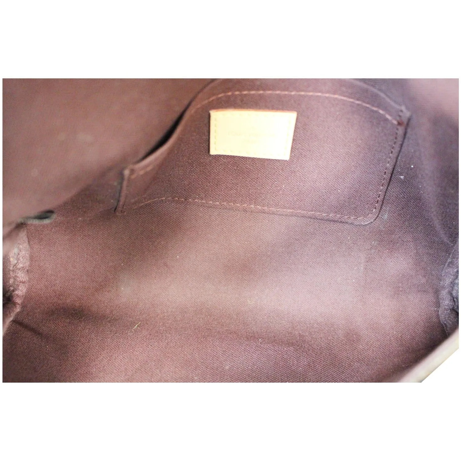 LOUIS VUITTON Favorite MM Monogram Canvas Crossbody Bag Brown