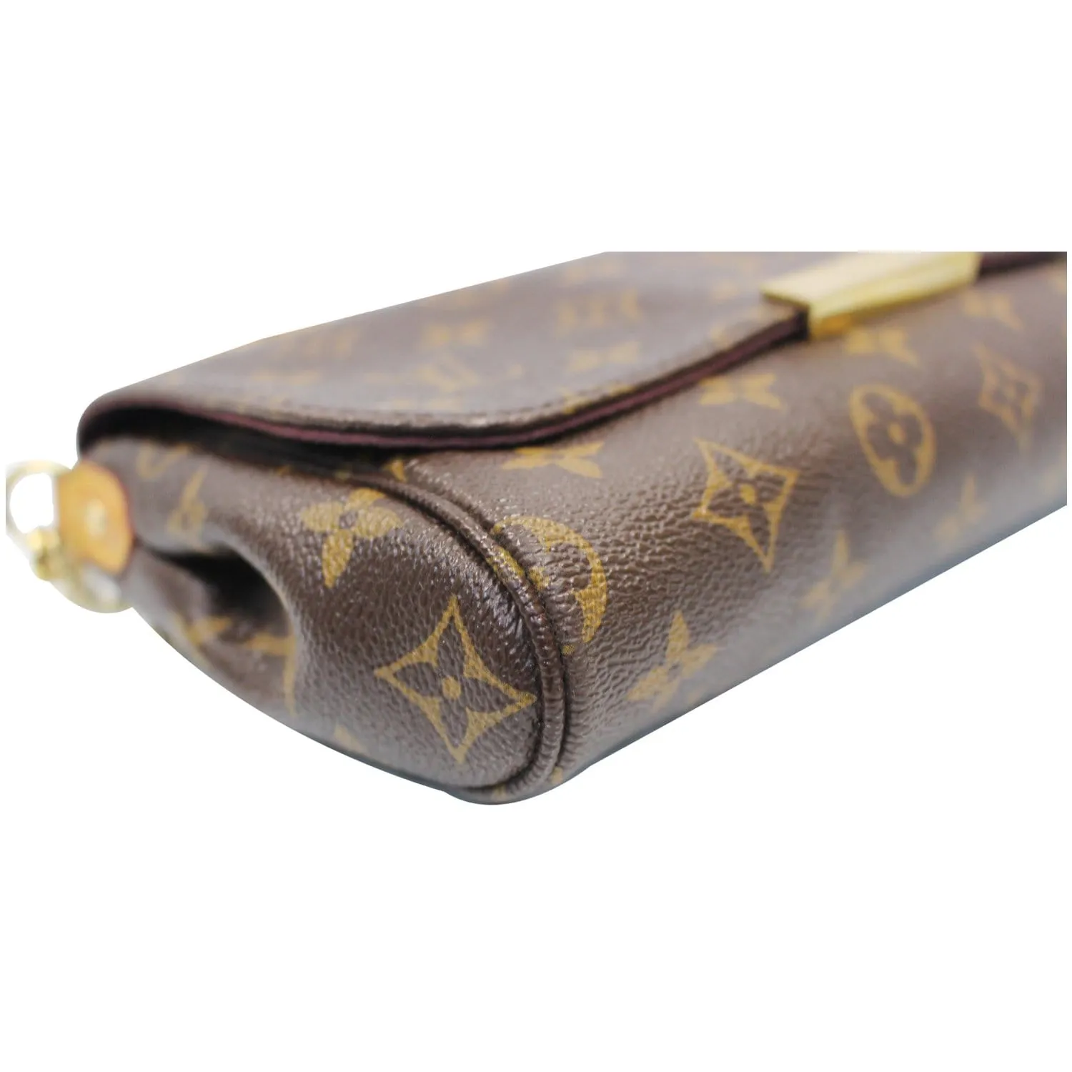 LOUIS VUITTON Favorite MM Monogram Canvas Crossbody Bag Brown