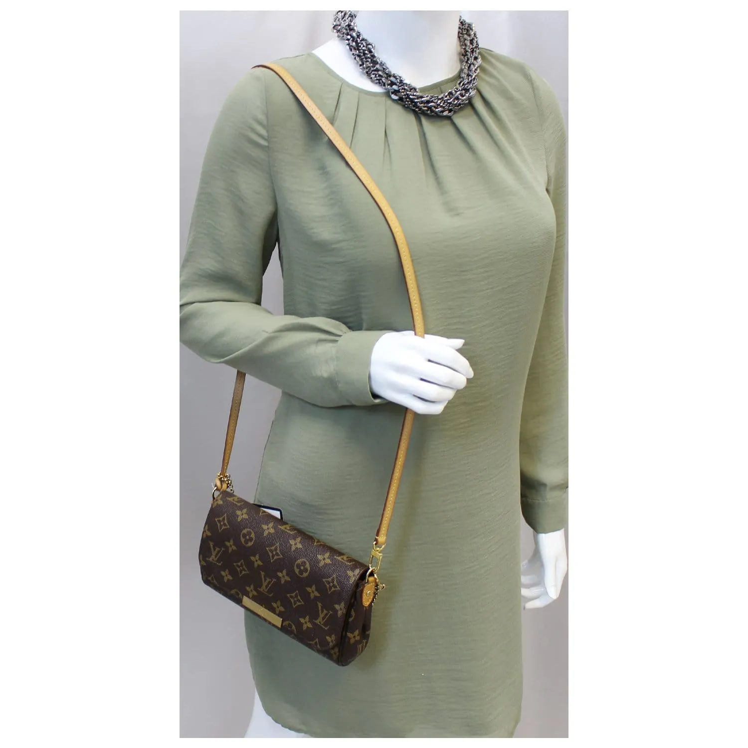 LOUIS VUITTON Favorite PM Monogram Canvas Crossbody Bag