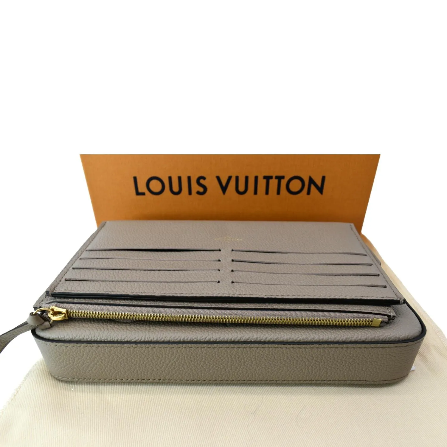 LOUIS VUITTON Felicie Pochette Monogram Empreinte Crossbody Bag Bicolor