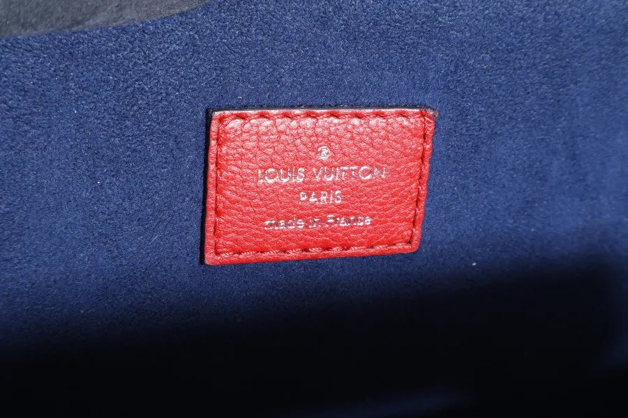 LOUIS VUITTON M54811 RED EPI LEATHER TWIST TOTE BAG SILVER HARDWARE WITH DUST COVER AND BOX