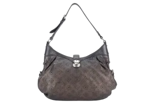 LOUIS VUITTON MAHINA BAG METALLIC BRONZE LEATHER SILVER HARDWARE NO DUST COVER